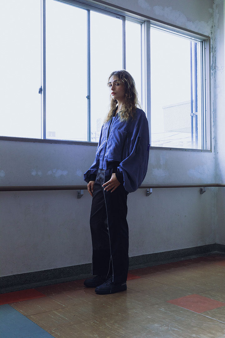 SHORT ZIP FLIGHT JACKET blue