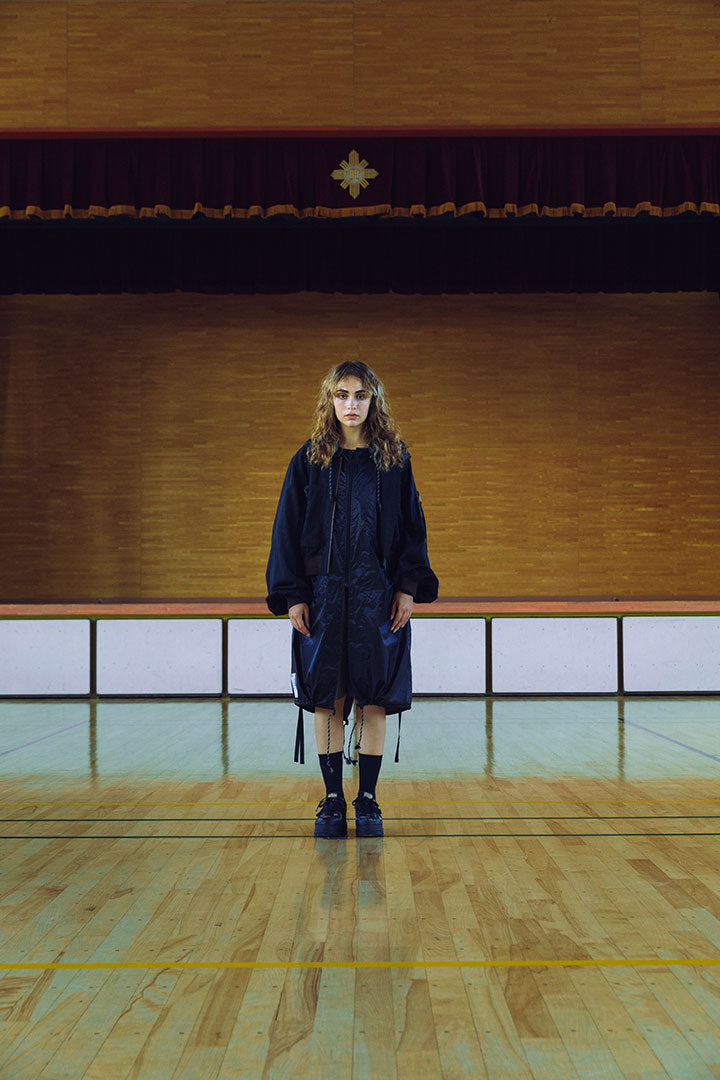 SHORT ZIP FLIGHT JACKET black