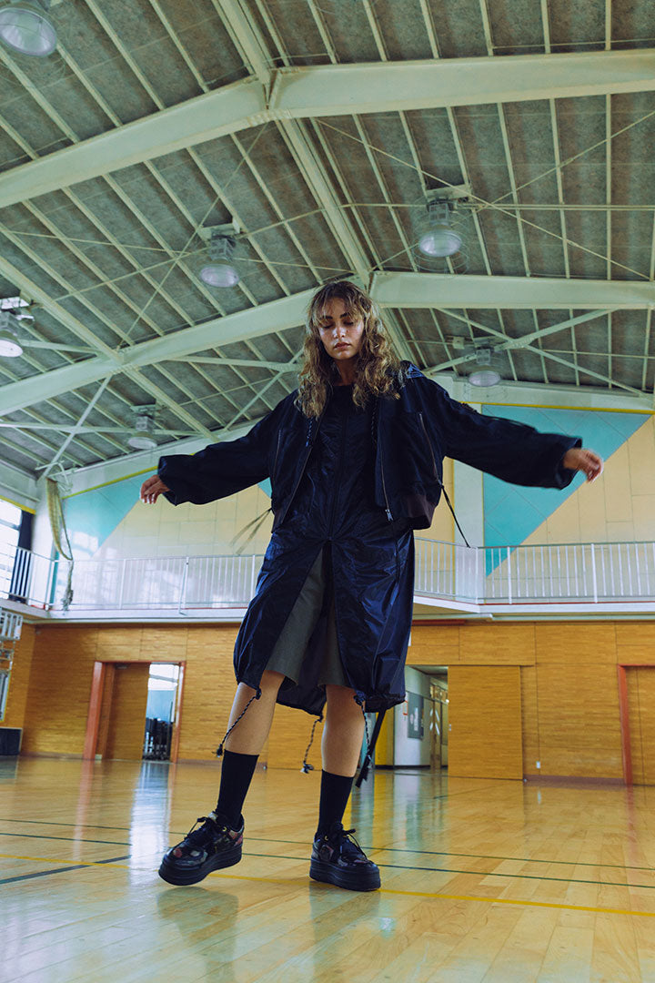SHORT ZIP FLIGHT JACKET black