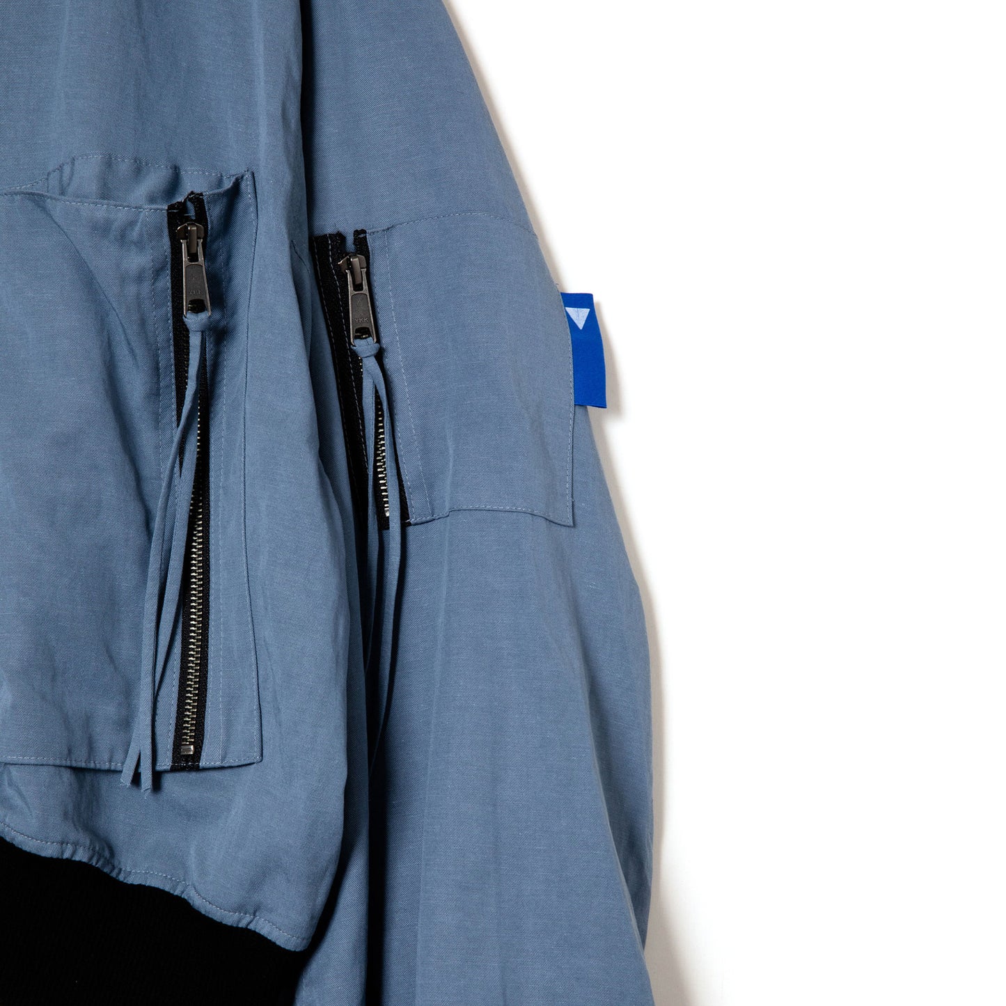 SHORT ZIP FLIGHT JACKET blue