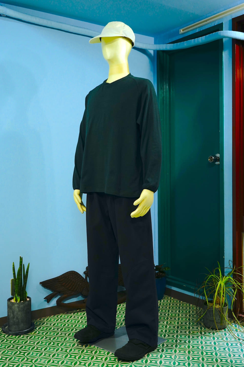 rajabrooke/ラジャブルック/BERGUNA長袖 TEE DARK HIJAU