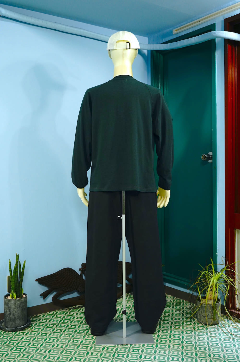rajabrooke/ラジャブルック/BERGUNA長袖 TEE DARK HIJAU
