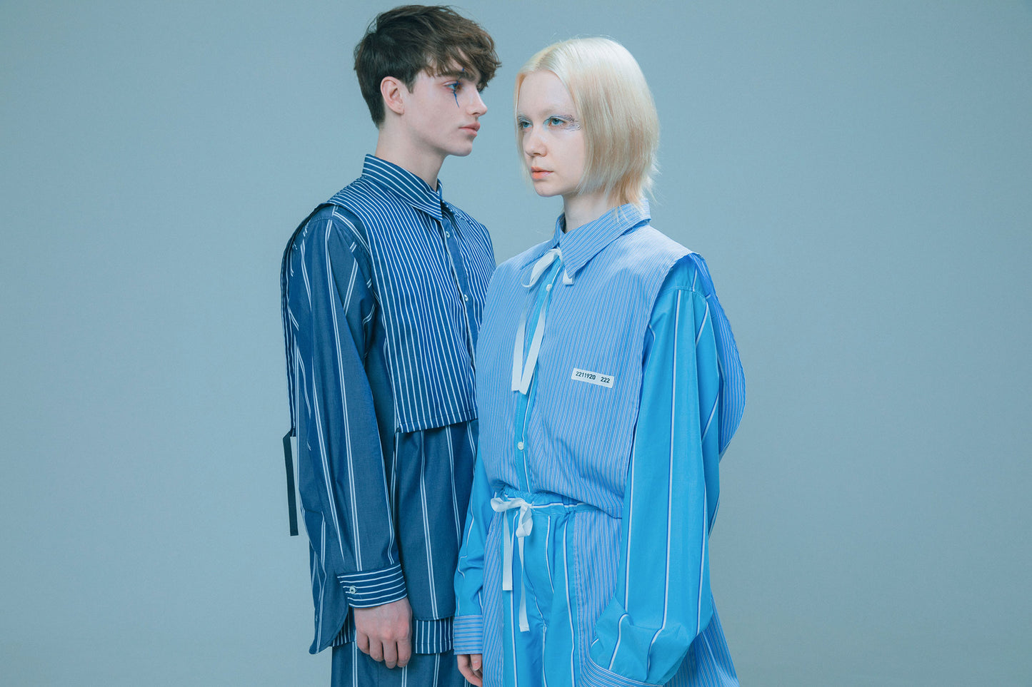 STRIPE SHIRT blue