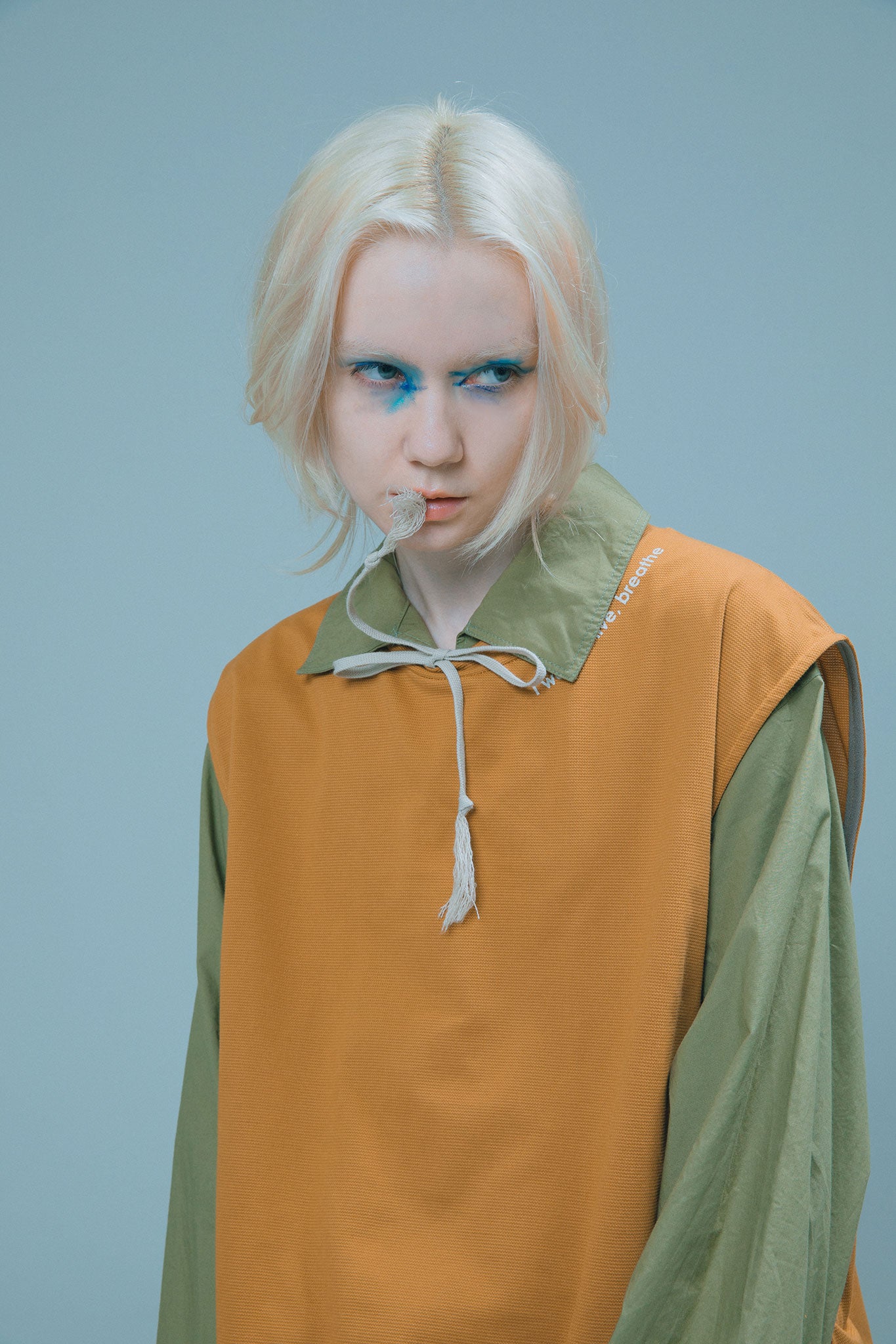 LACE UP SHIRT green