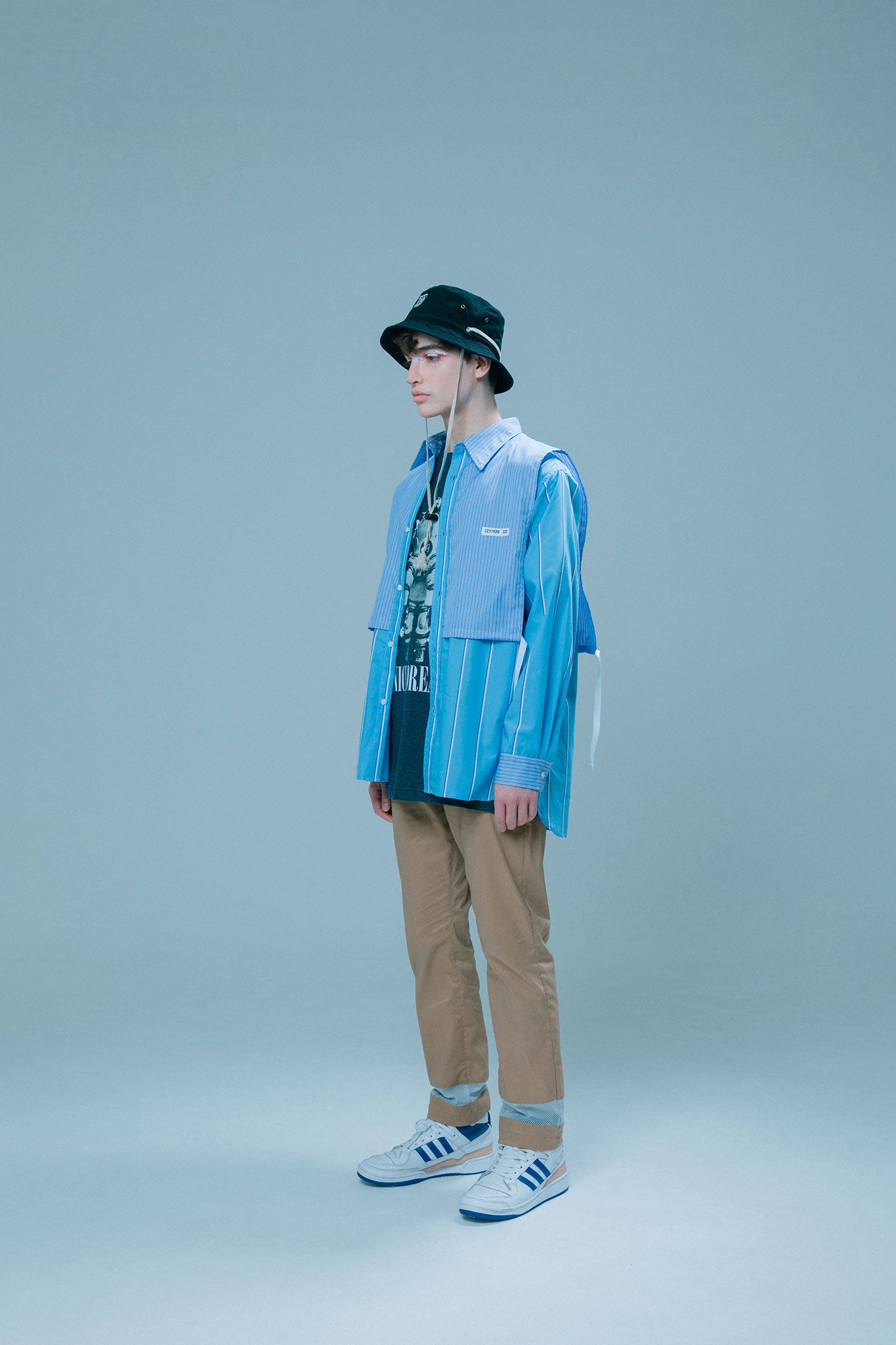 STRIPE SHIRT blue