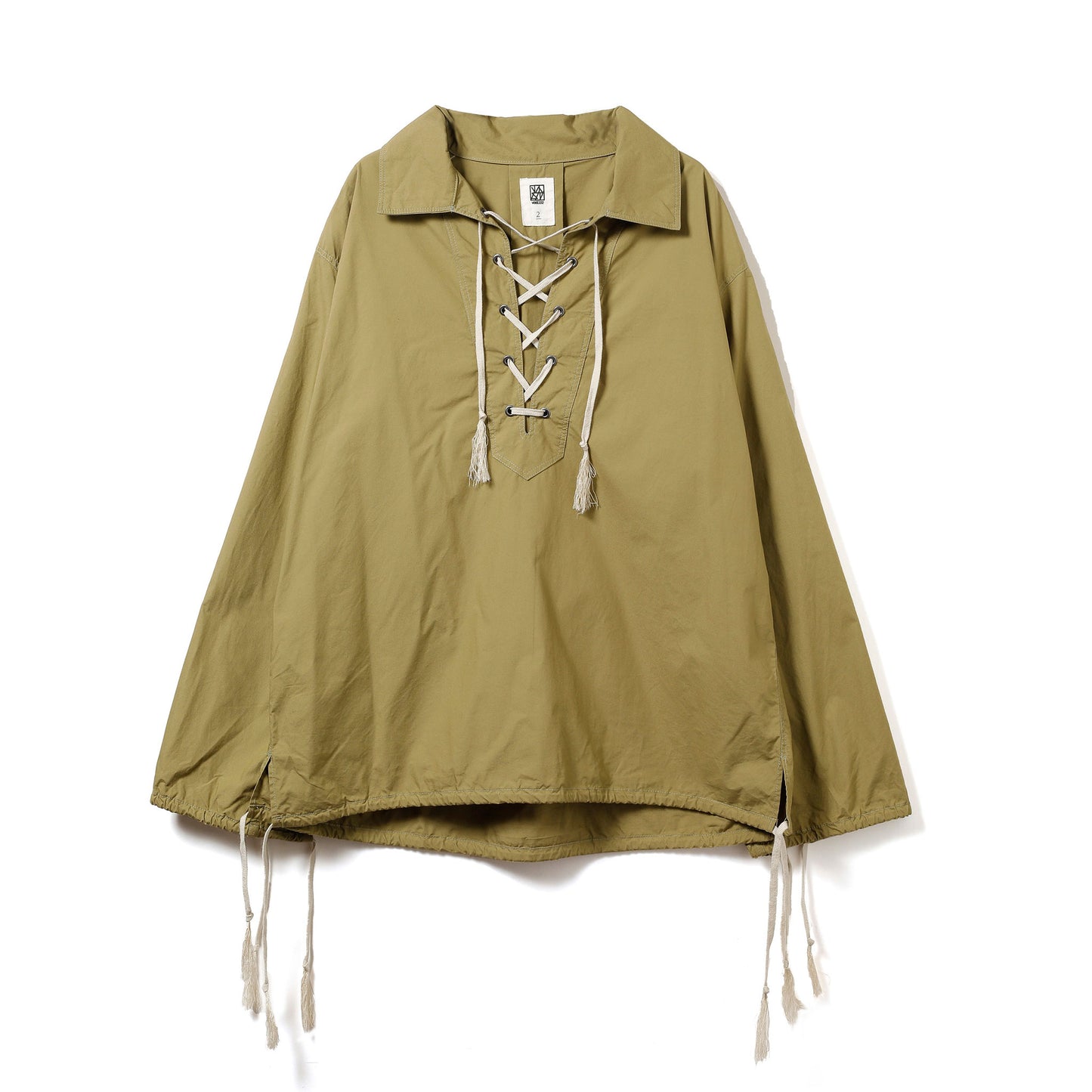 LACE UP SHIRT green