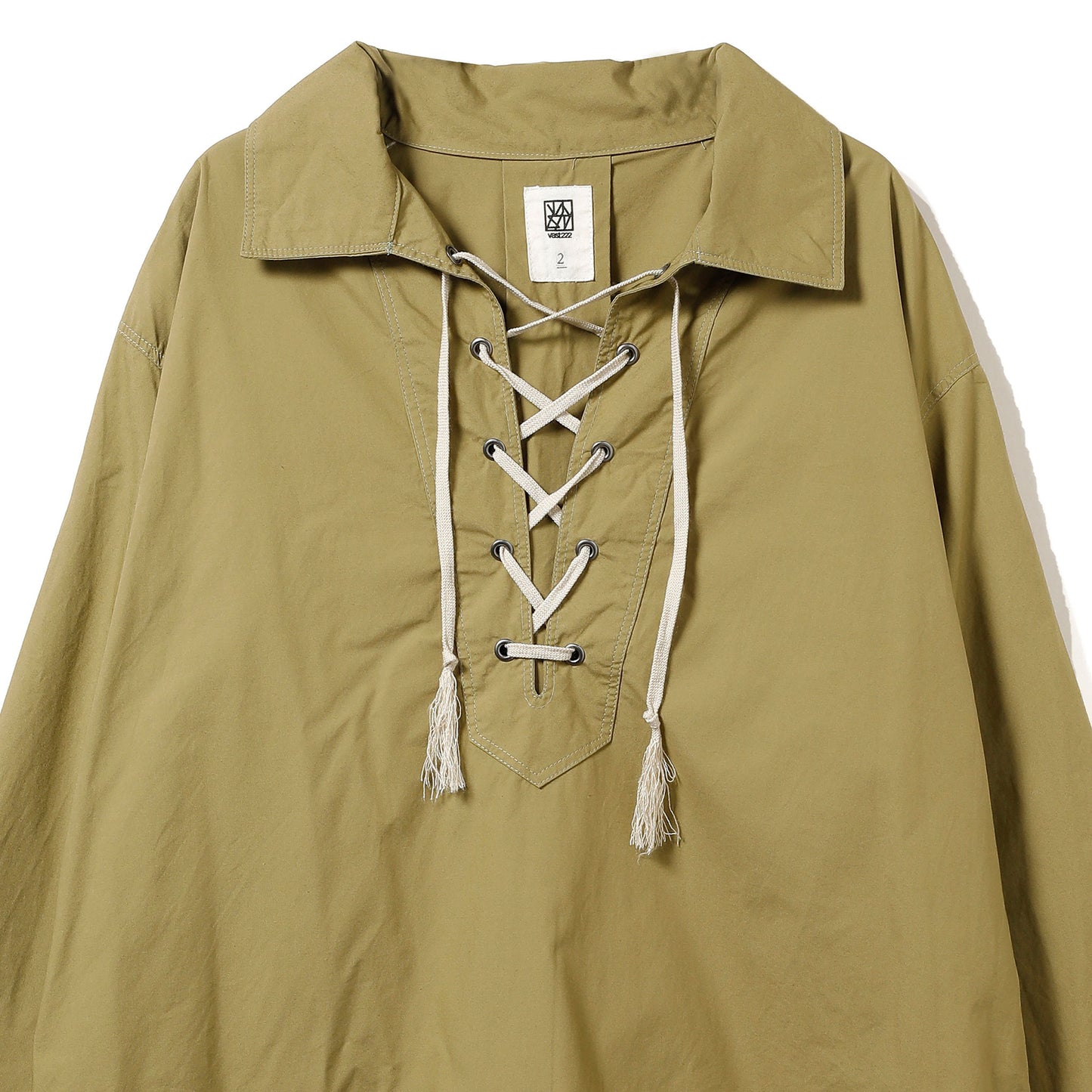 LACE UP SHIRT green