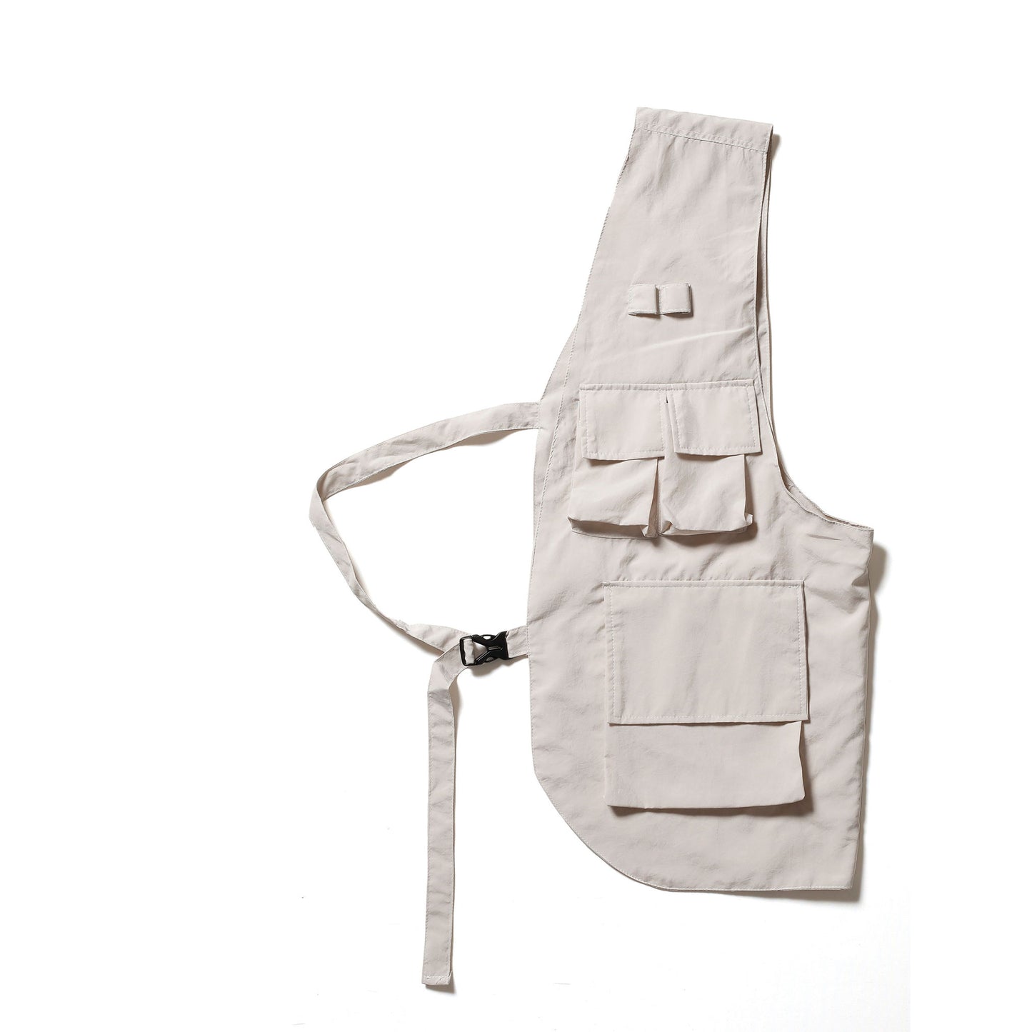 ONE SIDE VEST white