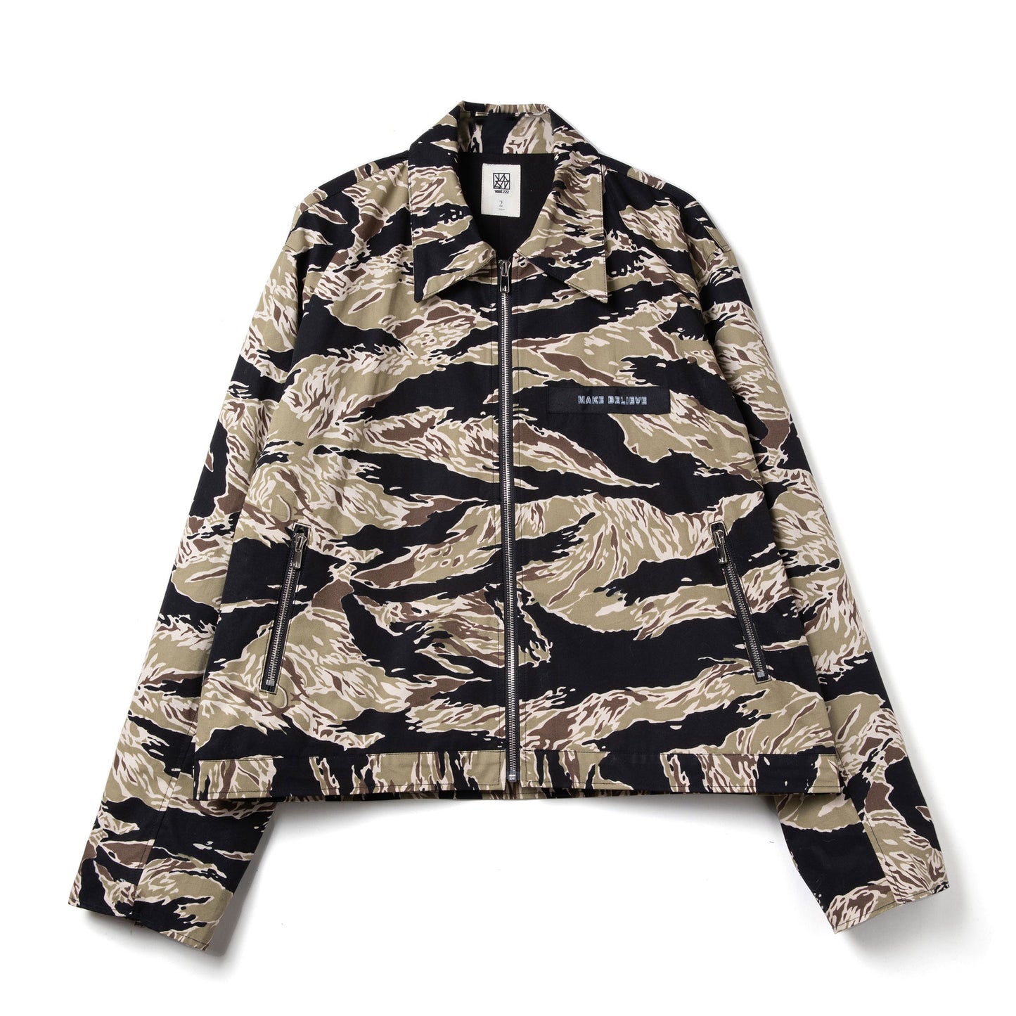 CAMO ZIP JACKET beige
