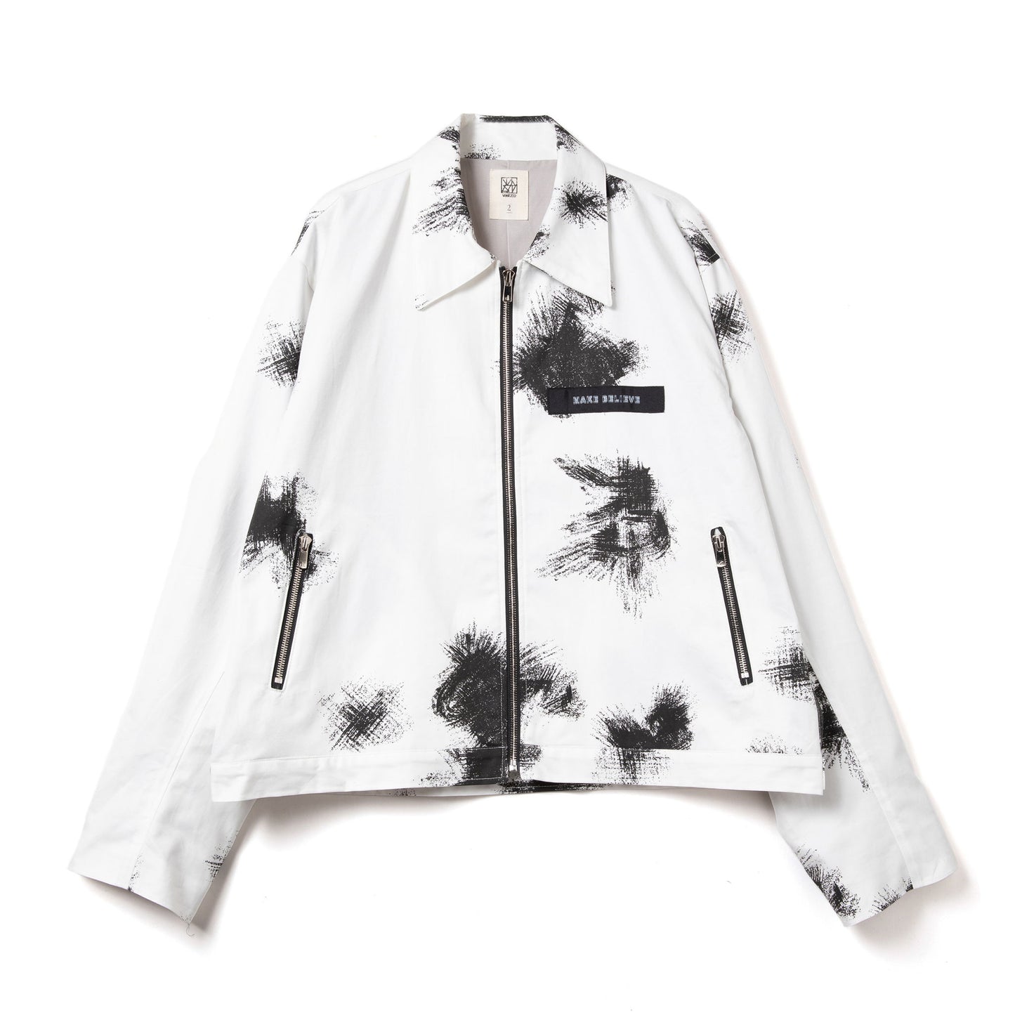 CAMO ZIP JACKET white
