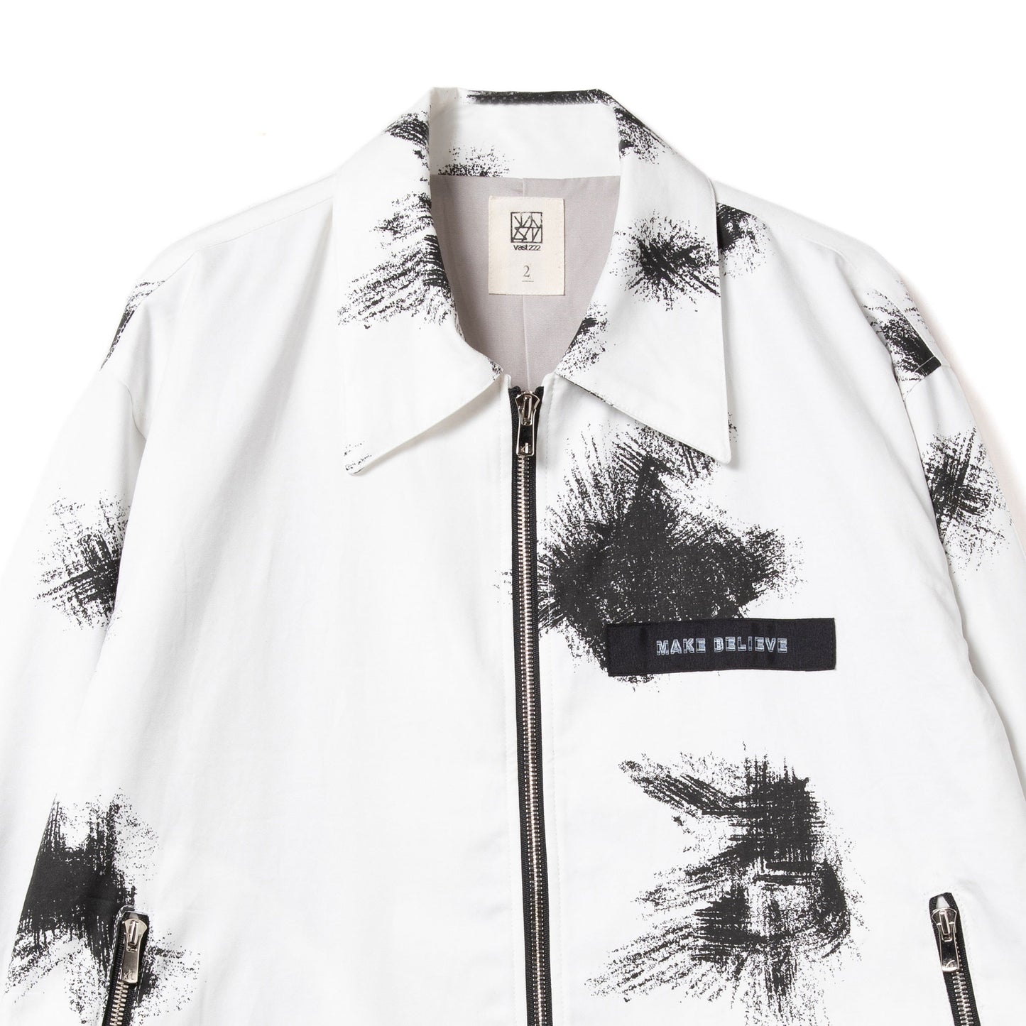 CAMO ZIP JACKET white