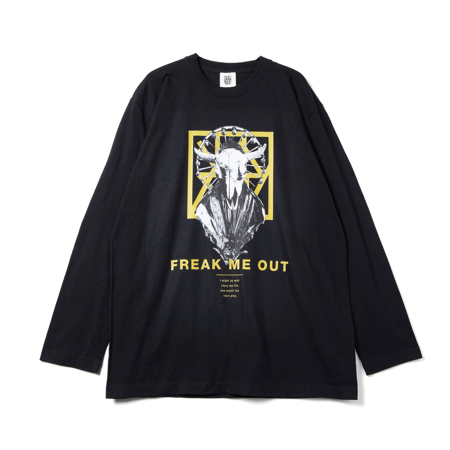 "REAK ME OUT" L/S TEE black