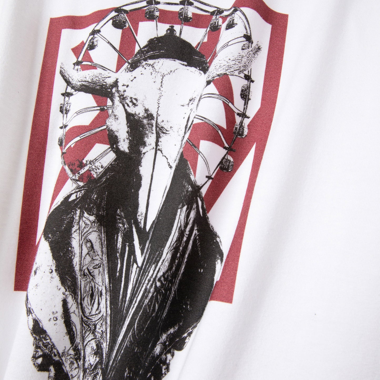 "REAK ME OUT" L/S TEE white