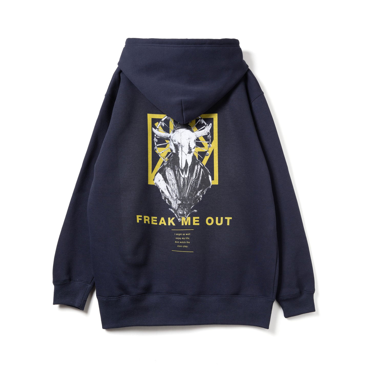 "SCATTERED" P/O PARKA navy