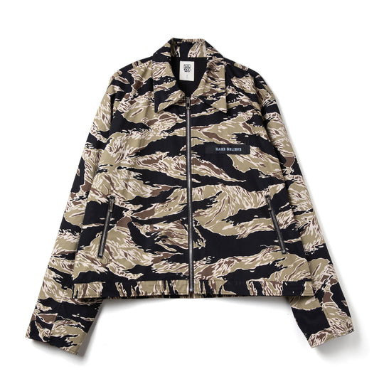 CAMO ZIP JACKET beige