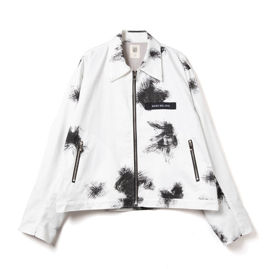 CAMO ZIP JACKET white