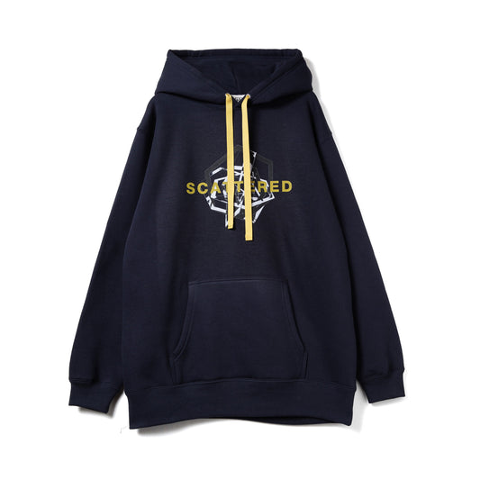 "SCATTERED" P/O PARKA navy